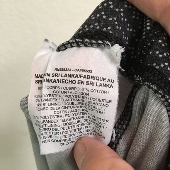 Nike Dry Fit dot print striped cropped leggings S - Picture 7 of 8